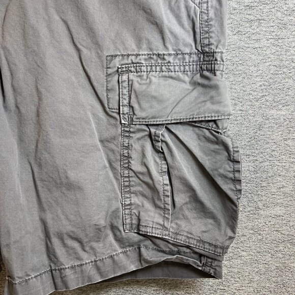 Gap Khakis Cargo Shorts Men Size 34 Gray Summer Outdoor Cotton - Picture 9 of 12